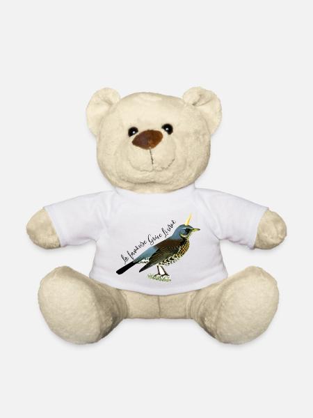 Grive licorne - Nounours - blanc