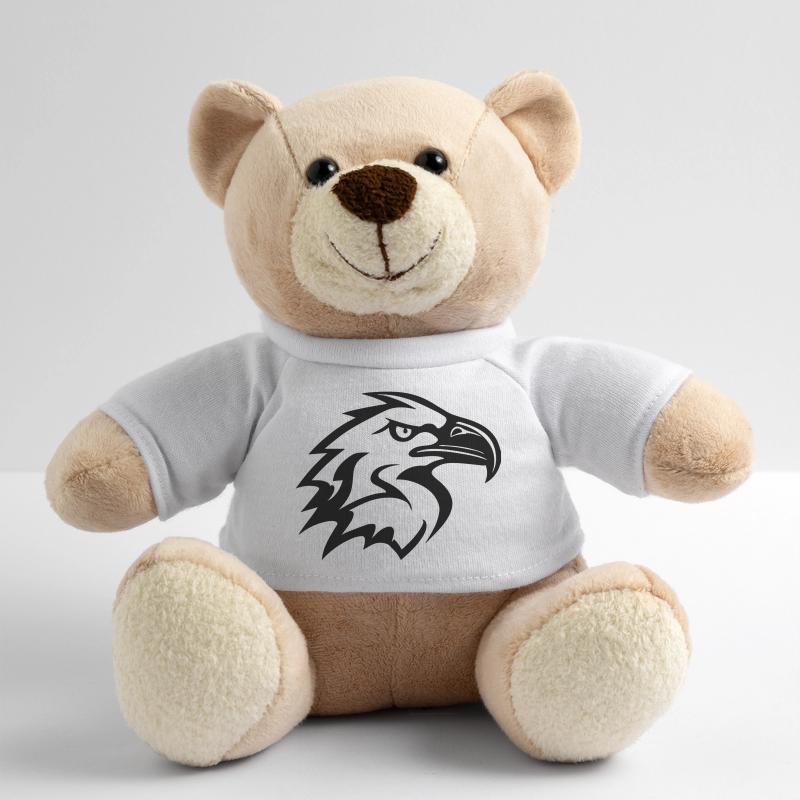 stylized eagle head in profile Teddy Bear