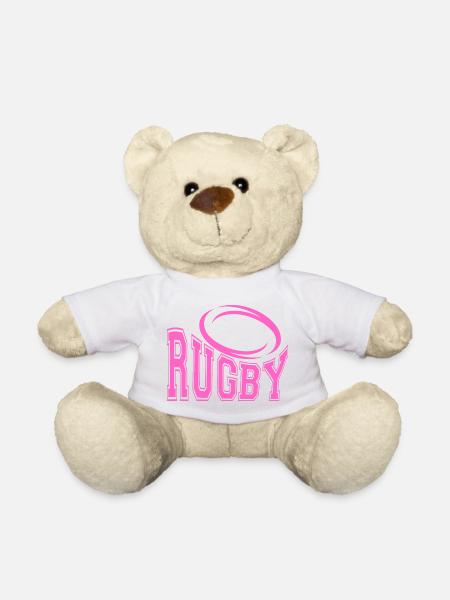 Women's Rugby - Women's Rugby Fans T-Shirt - Teddy Bear - white