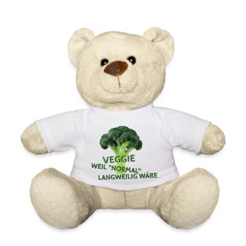 Veggie-weil "normal" langweilig wäre 2.0 - Teddy - Weiß - Vorne