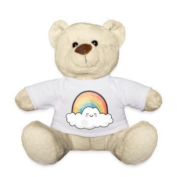 Cloud 'n' Rainbow - Teddy Bear - white - Front