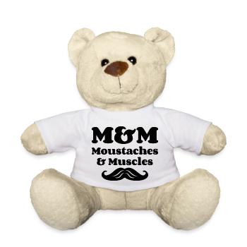 M&M (Schnurrhaare & Muskeln) - Teddy - Weiß - Vorne