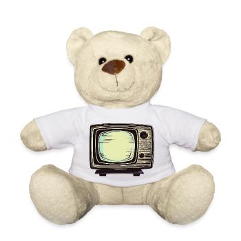 Rétro TV Mania - Nounours - blanc - Devant