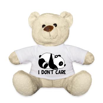 I don't care (Englisch) - Teddy - Weiß - Vorne