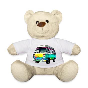 camper truck - Teddy Bear - white - Front
