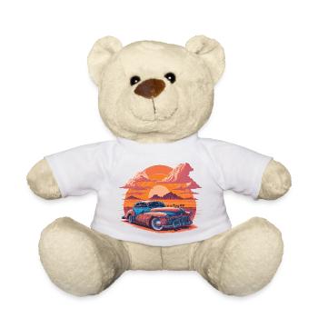 Vibrant sunset in the desert - Teddy Bear - white - Front