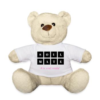 Âme soeur # pas besoin de mots - Nounours - blanc - Devant