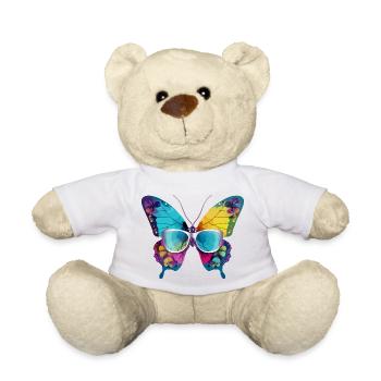 Harry, der bebrillte Schmetterling - Teddy - Weiß - Vorne
