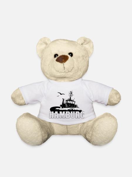 Schlepper im Hamburger Hafen - Teddy - Weiß