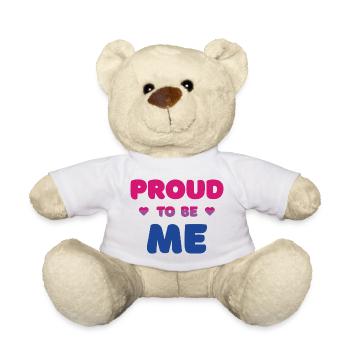 Bisexual Pride to Be Me - Pride Month - Teddy Bear - white - Front