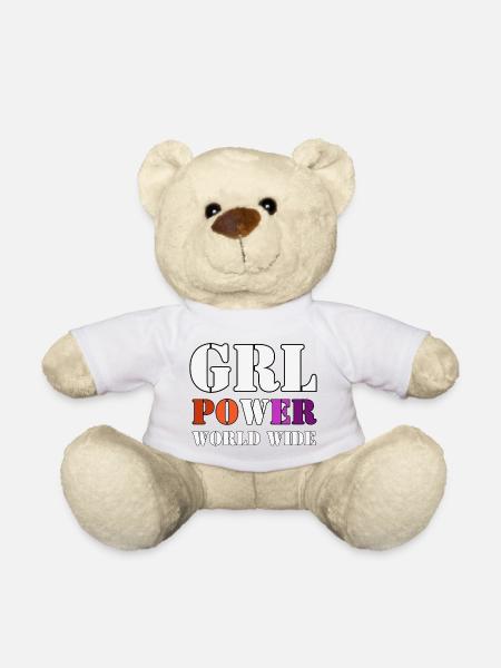 Frauenpower - Teddy - Weiß