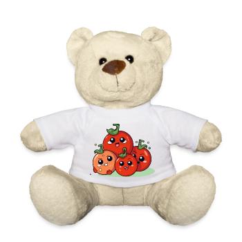 La famille tomate - Nounours - blanc - Devant