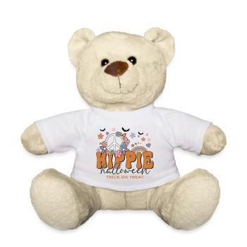 Lustiger Halloween Spruch Hippie Halloween - Teddy - Weiß - Vorne