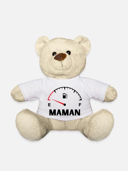 Maman papa bébé assortis - Nounours - blanc