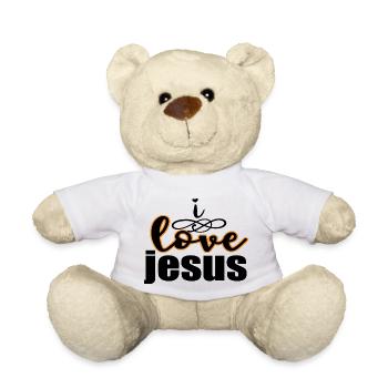 J’aime Jésus - Nounours - blanc - Devant