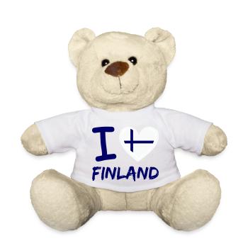 i love finland - Teddy - Weiß - Vorne
