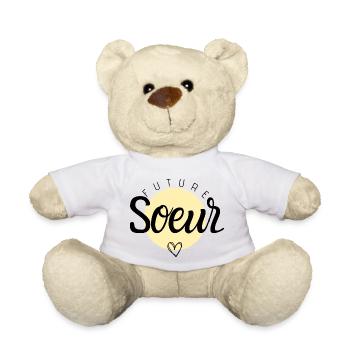 Future sœur - Nounours - blanc - Devant