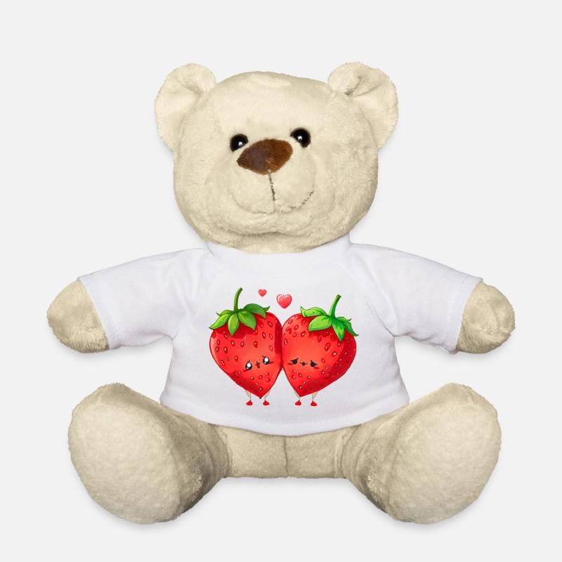 Erdbeere, ich kann keine Erdbeere haben - Teddy - Weiß