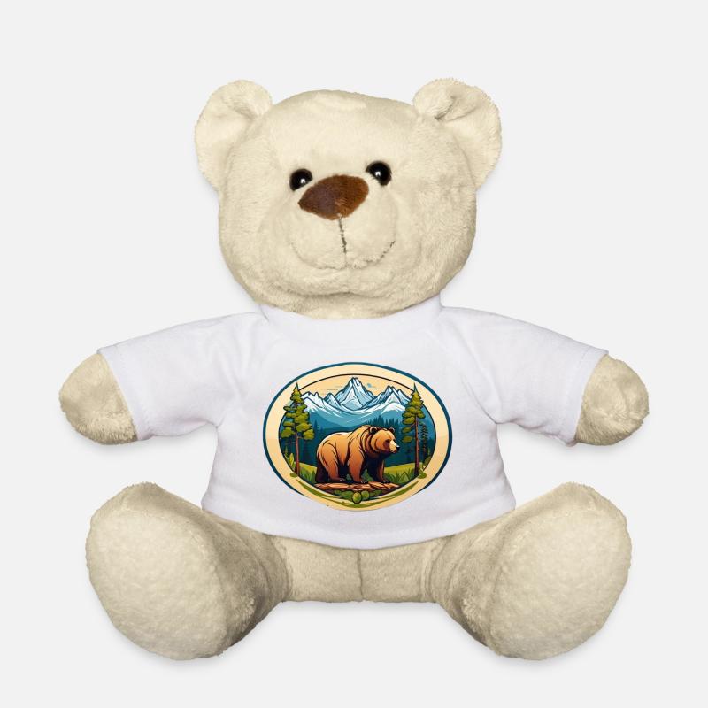 Braunbär - Teddy - Weiß