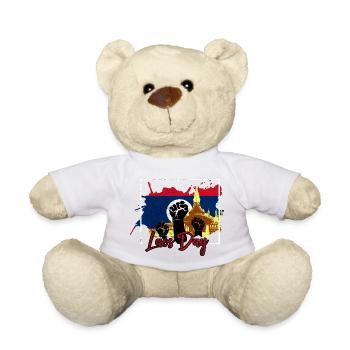 Laos Lao Laotian Flag Elephant Lao I Cadeau - Nounours - blanc - Devant