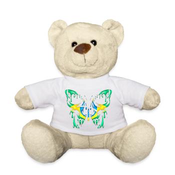 Brasilien Landesflagge Offizielle Staaten Kontinent - Teddy - Weiß - Vorne