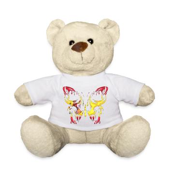 Spain Country Flag Official States Continent - Teddy Bear - white - Front