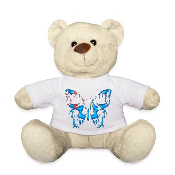 Flag of Australia Official States - Teddy Bear - white - Front
