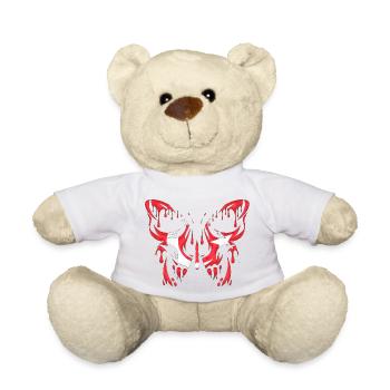 Turkey Country Flag Official States Continent - Teddy Bear - white - Front