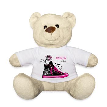Trendige, stylische Sneaker - Teddy - Weiß - Vorne