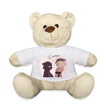 Norby amoureux "Ti amo" - Nounours - blanc - Devant