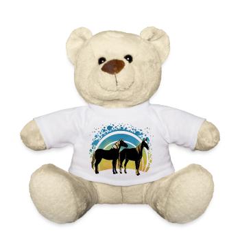 Chevaux - Nounours - blanc - Devant