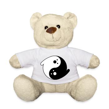 booyin booyang, yin yang ghosts - Teddy Bear - white - Front