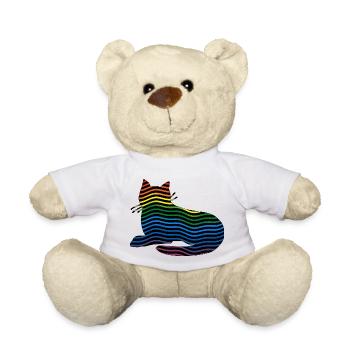 Cat - Teddy Bear - white - Front