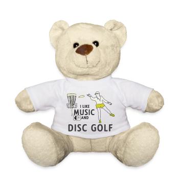 Sound and Disc Golf - Teddy Bear - white - Front