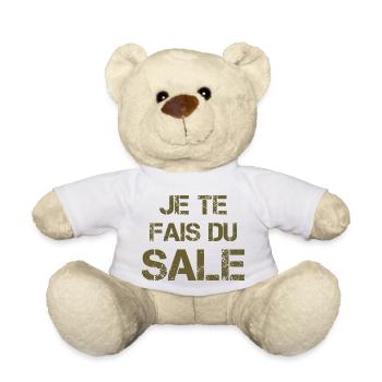 Je te fais du sale - Nounours - blanc - Devant