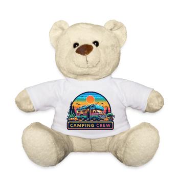 Rétro Sunset Camping RV Crew - Nounours - blanc - Devant