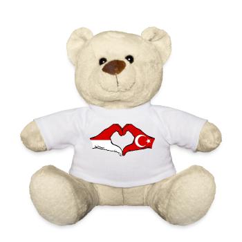 Indonésie Turquie en forme de coeur avec les mains - Nounours - blanc - Devant