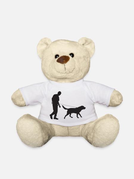 L’homme et le chien - Nounours - blanc