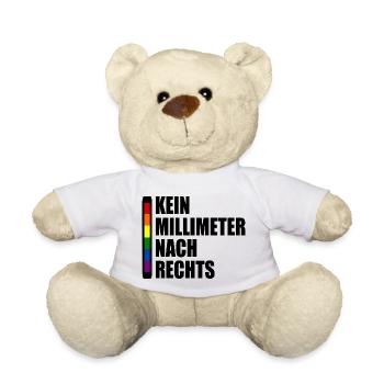 kein millimeter nach rechts - Teddy - Weiß - Vorne