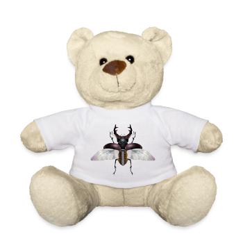 magnificent male stag with wings - Teddy Bear - white - Front