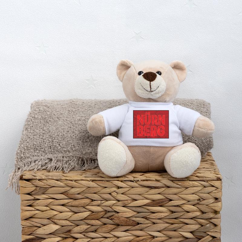 Nürnberg Konturen Rot Teddy