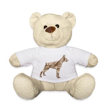 geometrisch braun DOBERMAN - Teddy - Weiß - Vorne