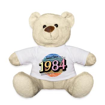 1984 40eme Anniversaire Cadeau Drole 40 Ans - Nounours - blanc - Devant