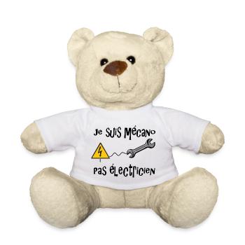 Mécanicien - Nounours - blanc - Devant