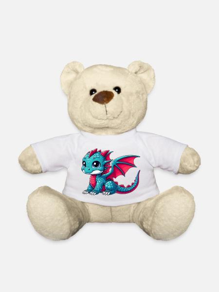 Drache - Teddy - Weiß