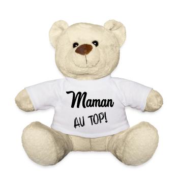 MAMAN. FÊTE DES MÈRES - Nounours - blanc - Devant