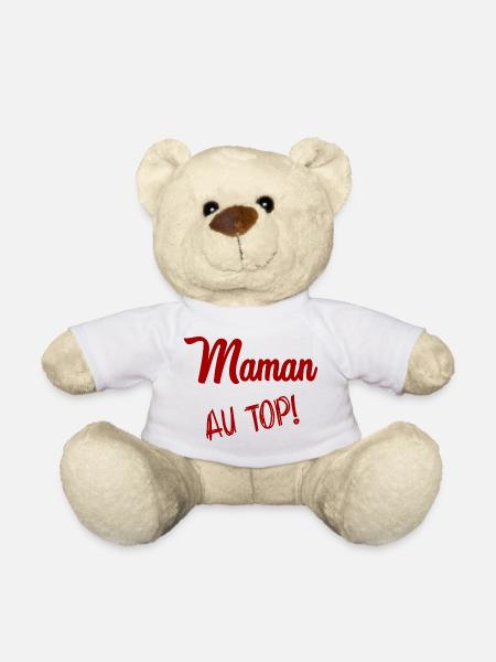 BONNE FÊTE MAMAN. MAMAN. FÊTE DES MÈRES - Nounours - blanc