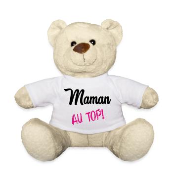 MAMA AN DER SPITZE - Teddy - Weiß - Vorne