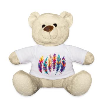 Plume plume stylo stylos - Nounours - blanc - Devant
