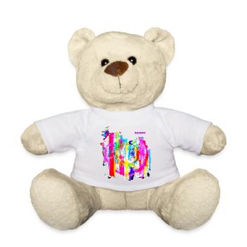 "RetroBack" by Acryl Galerie & Design - Teddy - Weiß - Vorne